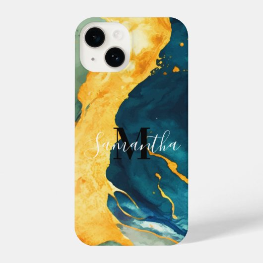 Coque Pour iPhone 14 Turquoise (Verso)
