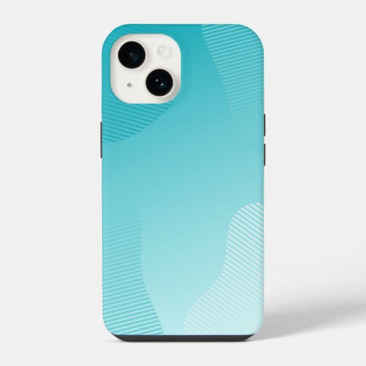 Coque Pour iPhone 14 Turquoise bleu  (Verso)
