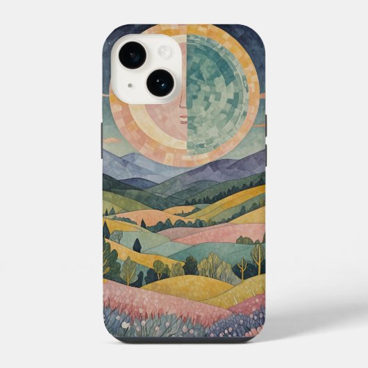 Coque Pour iPhone 14 Twilight Hillside (Verso)