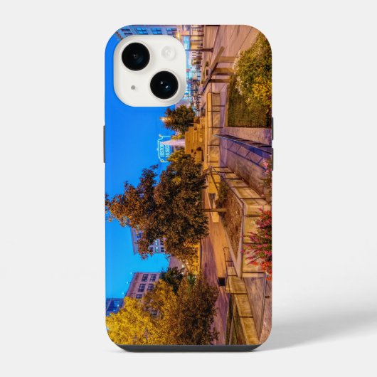Coque Pour iPhone 14 Twilight Sur Park Central Carré (Verso)