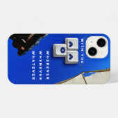 Coque Pour iPhone 14 typographie_1_avec vous_1 coque iphone (Verso Horizontal)