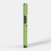 Coque Pour iPhone 14 Typographie esthétique Feuille du printemps vert (Côté droit)