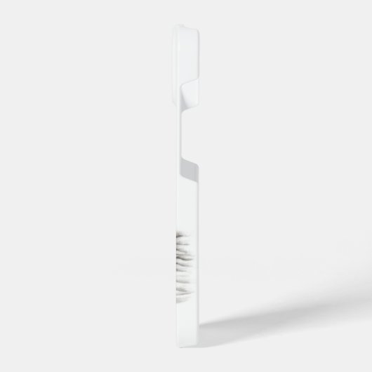 Coque Pour iPhone 14 Un Angel endormi, design noir et blanc (Côté gauche)