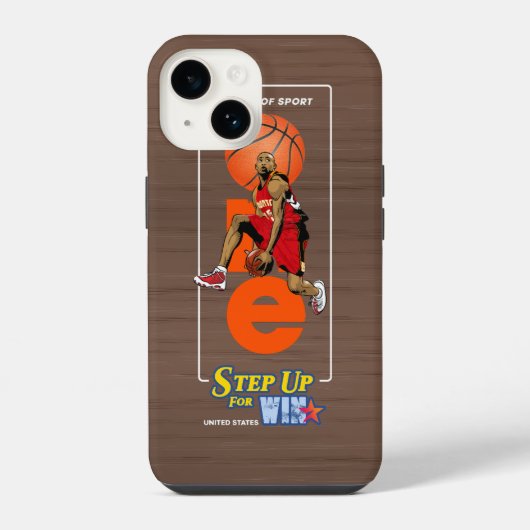 Coque Pour iPhone 14 Un pas de plus pour gagner | (Verso)