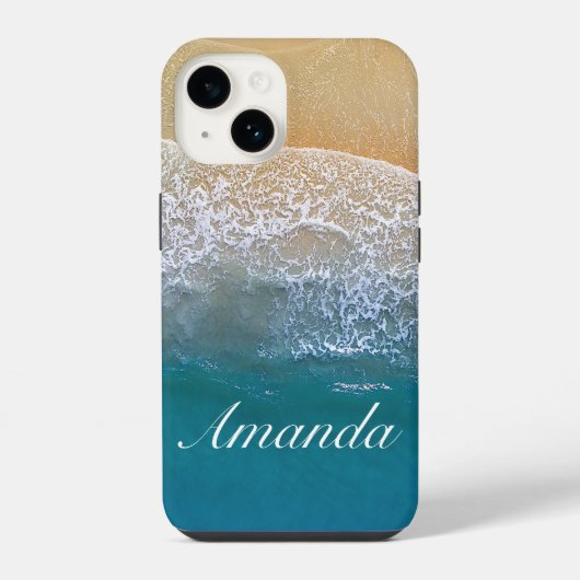 Coque Pour iPhone 14 Une avec la plage (Verso)