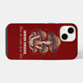 Coque Pour iPhone 14 Univers de champignons célestes constellation (Verso Horizontal)