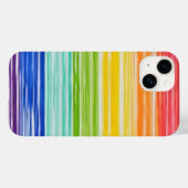 Coque Pour iPhone 14 Untidy rainbow strips Coque-Mate coque iphone (Verso (horizontal))