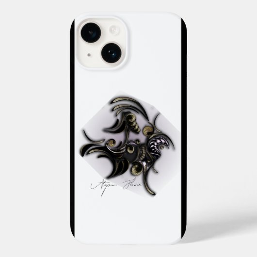 Coque Pour iPhone 14 "Utopian Flower", Coque Apple iPhone 14 (Verso)