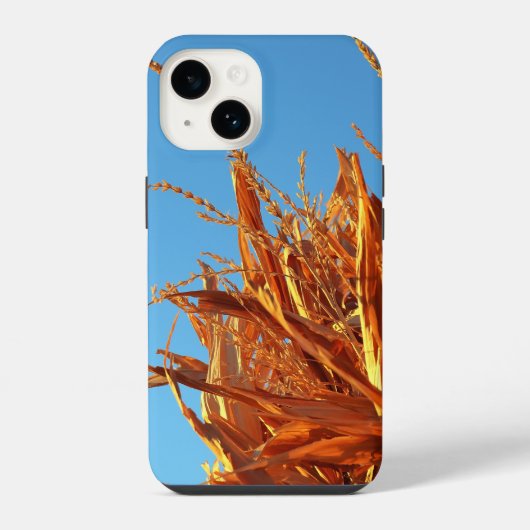 Coque Pour iPhone 14 Vagues ambrées (Verso)