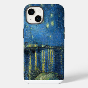 Coque Pour iPhone 14 Van Gogh Nuit étoilée sur le Rhône
