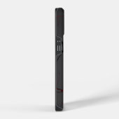 Coque Pour iPhone 14 Veines noires et rouges (Côté droit)