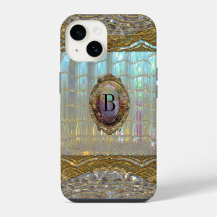 Coque Pour iPhone 14 Veraspece Sweet Baroque Monogramme