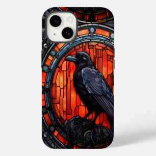 Coque Pour iPhone 14 Verre Éffrayant Raven