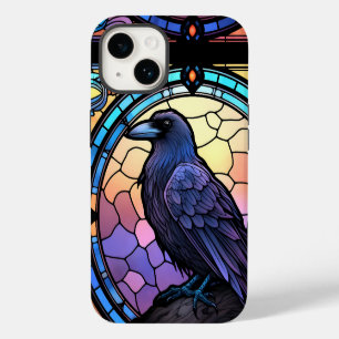 Coque Pour iPhone 14 Verre Éffrayant Raven