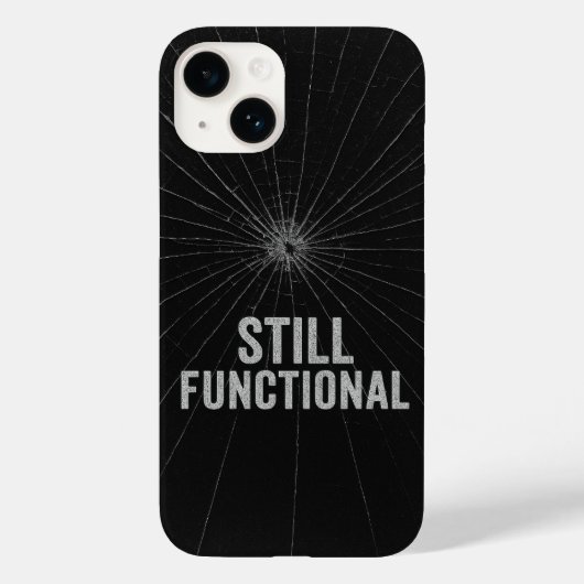 Coque Pour iPhone 14 Verre fissuré Design esthétique coque iphone (Verso)