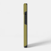 Coque Pour iPhone 14 Vert décalé uni nom personnalisé (Côté gauche)