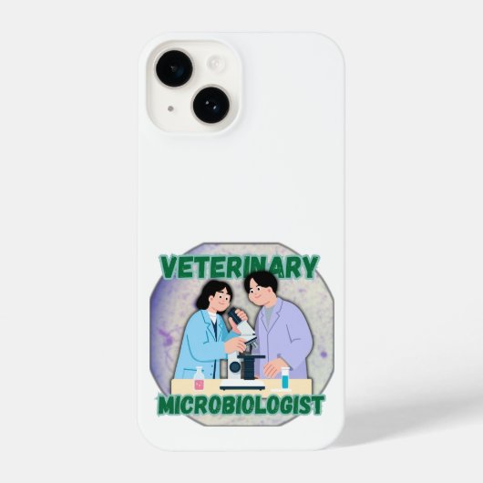 Coque Pour iPhone 14 Veterinary Microbiologist – Lab Science Design (Verso)