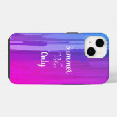 Coque Pour iPhone 14 Vibes d'été violet Ombre (Verso Horizontal)