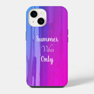 Coque Pour iPhone 14 Vibes d'été violet Ombre