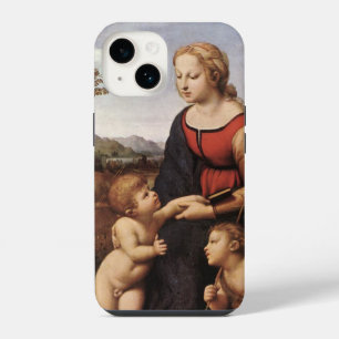 Coque Pour iPhone 14 Vierge avec Jésus et Saint Jean par Raphael