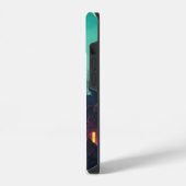 Coque Pour iPhone 14 ville de néon (Côté gauche)