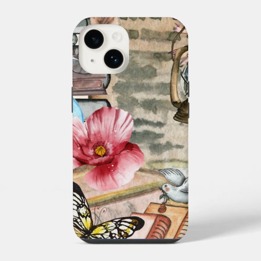 Coque Pour iPhone 14 Vintage 1 (Verso)