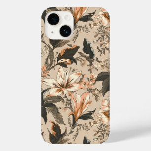 Coque Pour iPhone 14 Vintage modèle floral iPhone 14 Coque