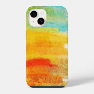 Coque Pour iPhone 14 Vintage rétro coloré Peinture Abstraite