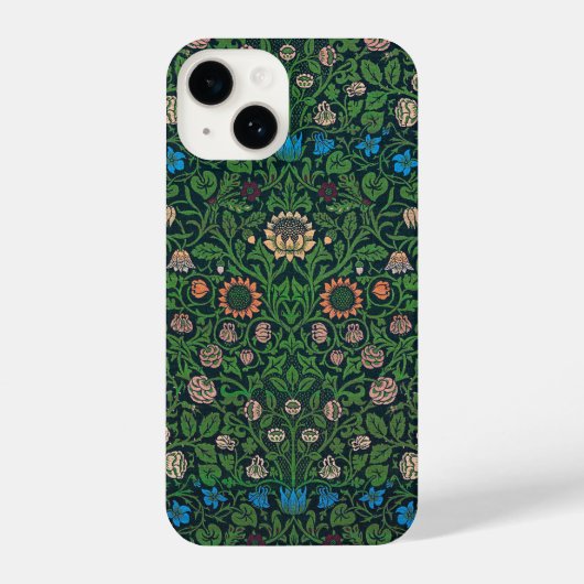Coque Pour iPhone 14 Violet and Columbine, William Morris (Verso)