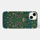 Coque Pour iPhone 14 Violet and Columbine, William Morris (Verso Horizontal)