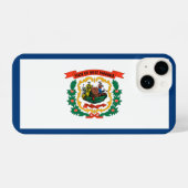 Coque Pour iPhone 14 Virginie-Occidentale (Verso Horizontal)