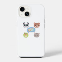 Visages d'animaux Kawaii mignons | Conception de d