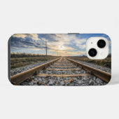 Coque Pour iPhone 14 Voies ferrées (Verso Horizontal)