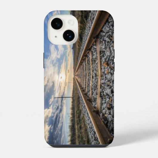 Coque Pour iPhone 14 Voies ferrées (Verso)