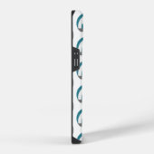 Coque Pour iPhone 14 volleyballs simples gris sarcelle personnalisés av (Côté droit)