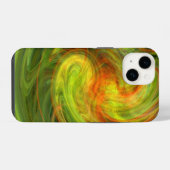 Coque Pour iPhone 14 VORTEX LÉGER, jaune vif (Verso Horizontal)