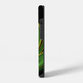 Coque Pour iPhone 14 VORTEX LUMINEUX, vert vif (Côté gauche)