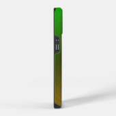 Coque Pour iPhone 14 Vortex métallique vert et or (Côté droit)
