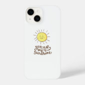 Coque Pour iPhone 14 Vous Êtes Mon Soleil (Verso)