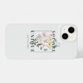Coque Pour iPhone 14 Vous êtes un Slogan floral unique (Verso Horizontal)