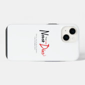 Coque Pour iPhone 14 Vraiment l'amour ne meurt jamais (Verso Horizontal)