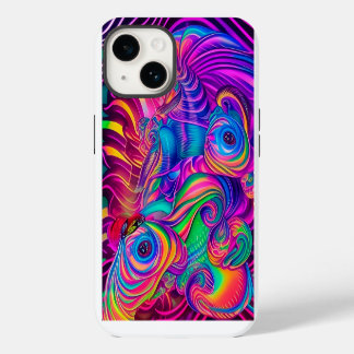 Coque Pour iPhone 14 Wild brillant funky trippy artsy amusant cool créa