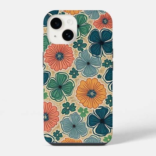 Coque Pour iPhone 14 Wildflowers Harmonious Tones (Verso)