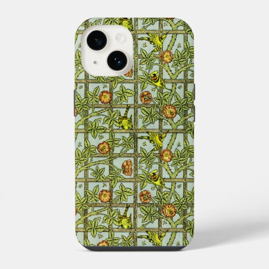 Coque Pour iPhone 14 William Morris Design #5 (Verso)