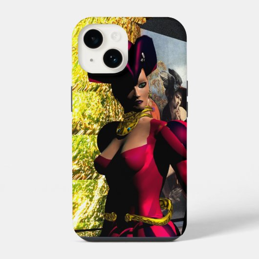 Coque Pour iPhone 14 XÉNIA EXPLORE L'ORBITEUR D'HYPERION Science-fictio (Verso)