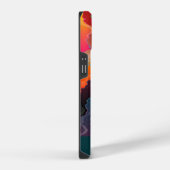 Coque Pour iPhone 14 Zigzag Multicolore Abstrait (Côté droit)