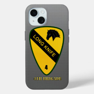 Coque Pour iPhone 15 1re division de cavalerie, 4e coque iphone de brig