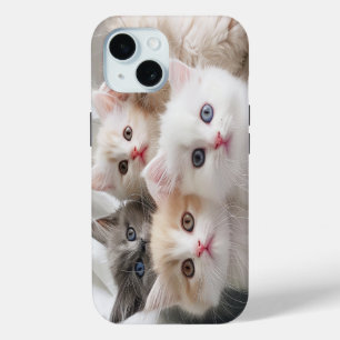 Coque Pour iPhone 15 Adorable Kittens coque iphone - Joli cadeau Amoure