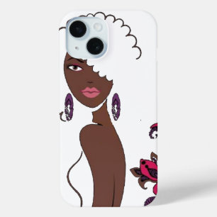 Coque Pour iPhone 15 Afrocenic Beauty iPhone 15 Coque
