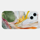 Coque pour iPhone 15 - Aquarelle Fleur Exotique (Verso (horizontal))
